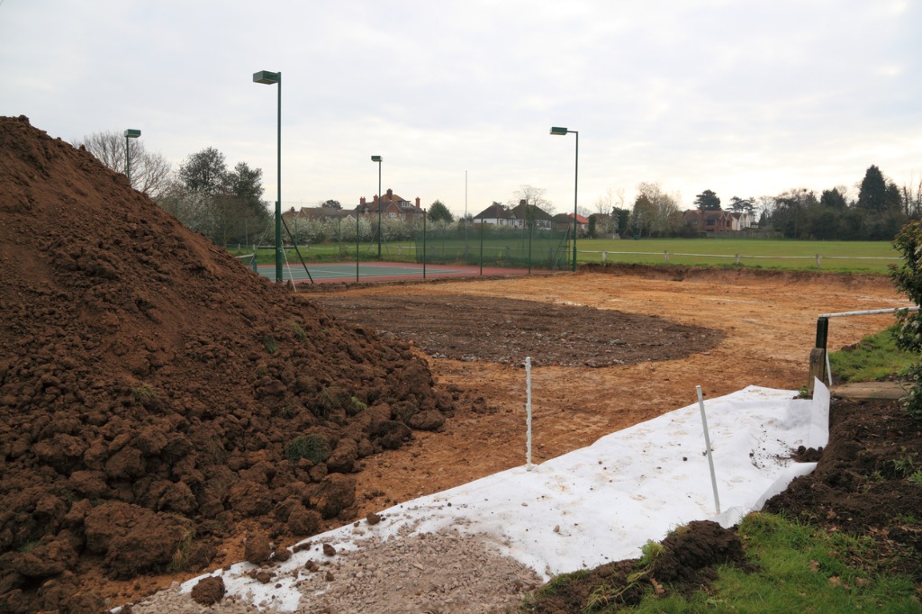 excavating-soil-for-tennis-court