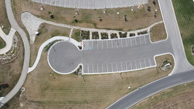Lake Olathe Splashpad Parking Lot After Project